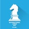 International chess day background . vector chess