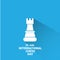 International chess day background . vector chess