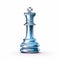 International Chess Day. July 20. Side view. Closeup. White background. Illustration. Ai generated