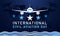 International Civil Aviation Day Background. December 7. Greeting card, letter, banner, or poster