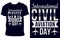 International Civil Aviation Day Typography T Shirt Design With Airplane Vector Illustration, Holiday Tees For Civil Aviation Day