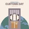 International Customs Day background