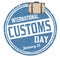 International customs day grunge rubber stamp