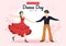 International Dance Day Illustration with Professional Dancing Performing Couple or Single in Flat Cartoon Hand Drawn Templates