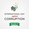 International Day against Corruption. December. Vector illustration, flat design