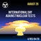 International Day Against Nuclear Tests Vector Art Banner