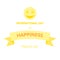 International Day of Happiness. World happy day vector illustration on white.