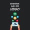 International day for Literacy Banner Design