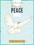 International Day of Peace poster. Vector illustration.