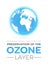 International Day for the Preservation of the Ozone Layer Background Illustration