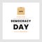 International Democracy Day, poster or banner for International Democracy Day with voting box illustration
