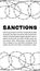 International economic sanctions story vertical media template design