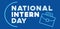 International event, National Intern Day, Vector template