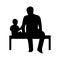 International father`s day silhouette vector design