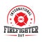 International Firefighters Day emblem design