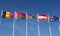 International flags: Belgium, Belarus, Azerbaijan, Austria and Australia