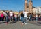 International Flashmob Day of Rueda de Casino. Several hundred persons dance Hispanic rhythms on the Main Square in Cracow.