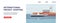 International freight shipping banner template with cargo ship in sea port