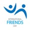 International friends day logo