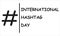 International Hashtag Day. Symbol, sign, logo and illustration of International Hashtag Day. White background.