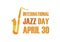 International Jazz Day vector