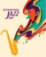 International Jazz Day vector background