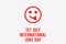 International Joke Day background illustration, Happy Yellow Face. Laughing emoticon symbol. International Joke Day Poster, July 1