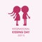 International Kissing Day vector