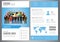International Labor Day Brochure Design Template. People of different occupations. Flyer with profession icons. Vector