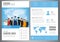 International Labor Day Brochure Design Template. People of different occupations. Flyer with profession icons. Vector