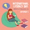 International Literacy Day Vector Art