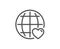 International Love line icon. Heart symbol.