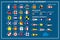 International maritime signal flags - sea alphabet