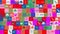 International mens day. background. seamless pattern. loop mosaic animation. banner or backdrop with multicolored