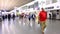 International Mexico Benito Juarez Airport. Departure Area with Passengers I