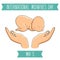 International Midwives Day concept card