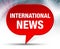 International News Red Bubble Background