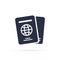 International passport vector icon. filled flat sign for mobile concept and web design. Travel documents simple icon.