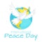International Peace Day celebration web banner template