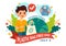 International Plastic Bag Free Day Vector Illustration on 3 July with Go green, Save Earth and Ocean in Eco Lifestyle Flat Cartoon