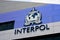 International Police INTERPOL sign and logo on building Singapore