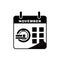 International radiology day calendar icon with Magnetic resonance imaging MRI icon