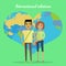 International Relations Flat Design Vector Concept