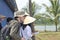 International reporters and journalists are visiting a pangasius catfish farm in the mekong delta of Vietnam