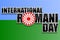 International Romani day background