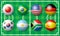 International soccer football flag