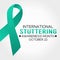International Stuttering Awareness Month Vector Illustration
