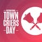 International Town Criers Day. Holiday concept. Template for background, banner, card, poster with text inscription