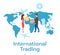 International trading flat vector illustration