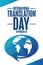 International Translation Day. September 30. Holiday concept. Template for background, banner, card, poster with text
